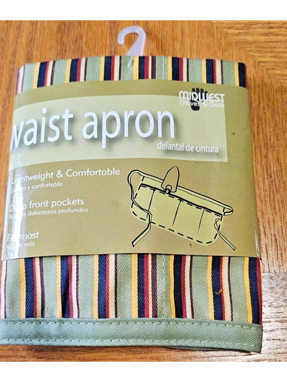 New Midwest gloves & gear striped waist apron